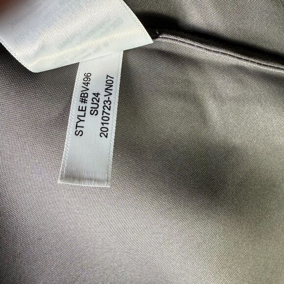 J. Crew Gwyneth Slip Midi Luster Charmeuse Dress Gray US Womens 14 90s Style - Picture 10 of 12